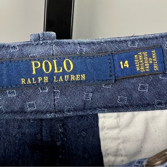Polo Ralph Lauren Women's Embroidered Pony Logo Shorts Blue Label Size 14 - Picture 2 of 9
